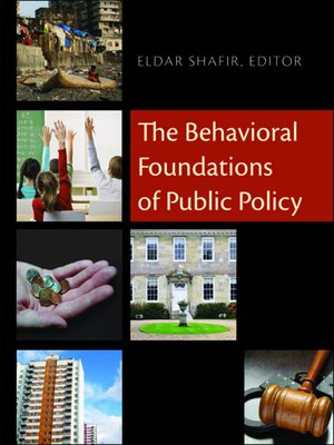 cover image of The Behavioral Foundations of Public Policy